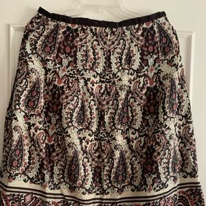 Brown flower beaded skirt, light weight
